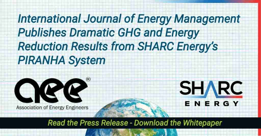 greenhouse gas emissions and energy consumption results with the PIRANHA system